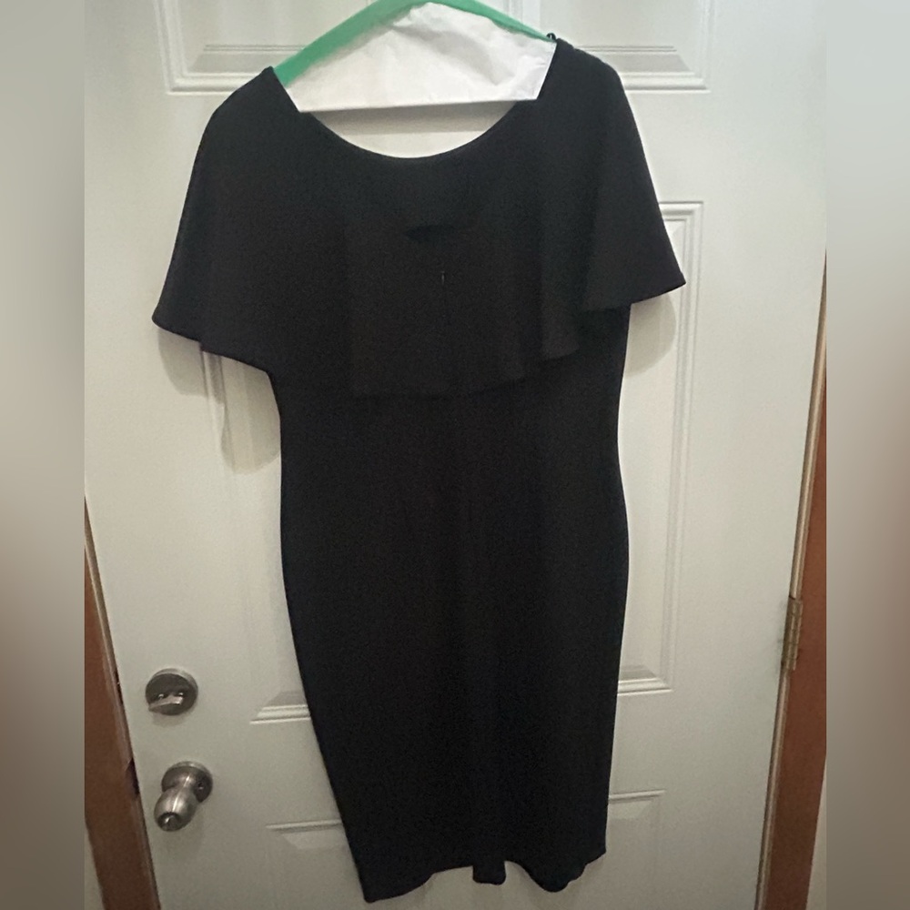 Calvin Klein Black Cocktail Dress. Size 14. - Picture 2 of 3